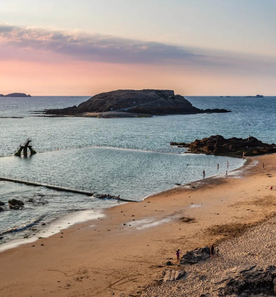 Plage de Bonsecours à Saint-Malo